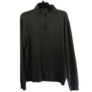 Quarter Zip Pullover Sweater Olive Green Long Sleeve‎ Casual Comfy